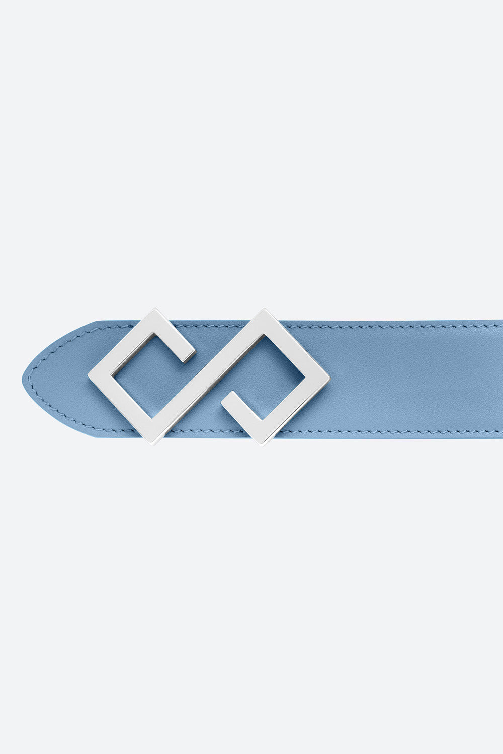 Women's Alvear Belt in Sky Blue, Silver Buckle