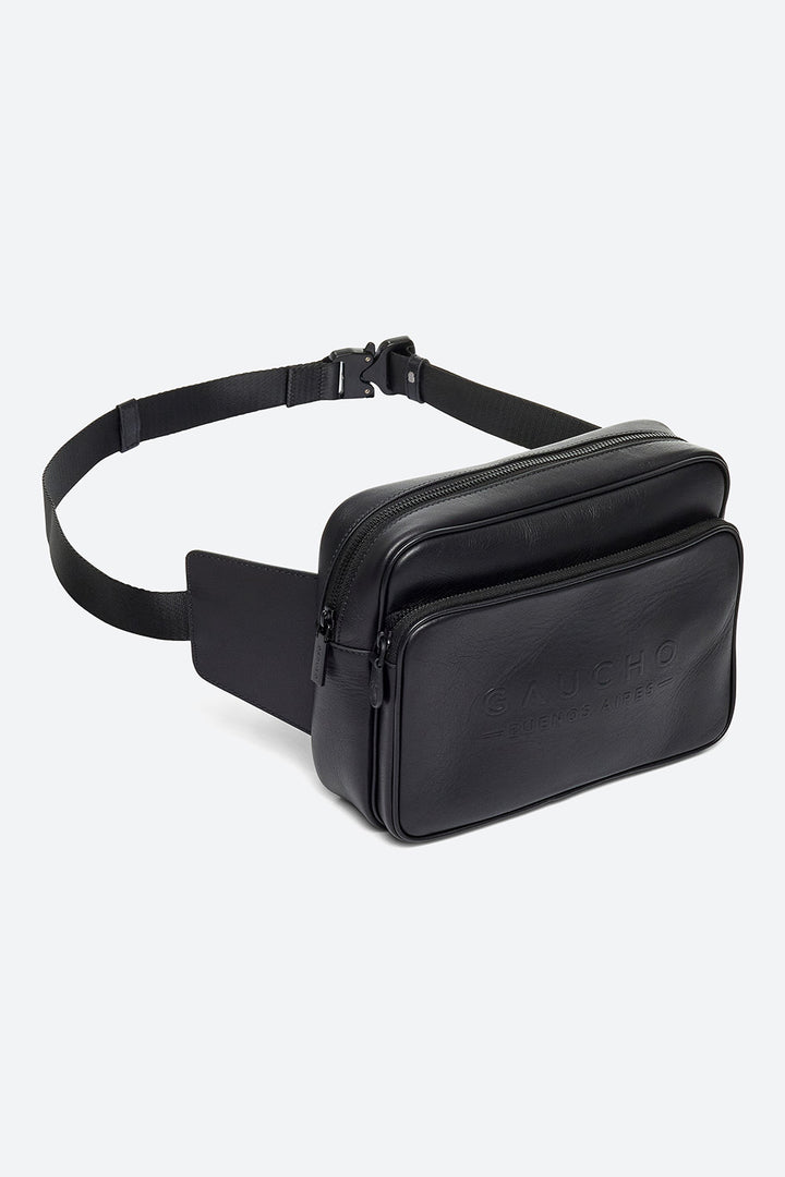 Belt Bag in Black Calfskin Leather
