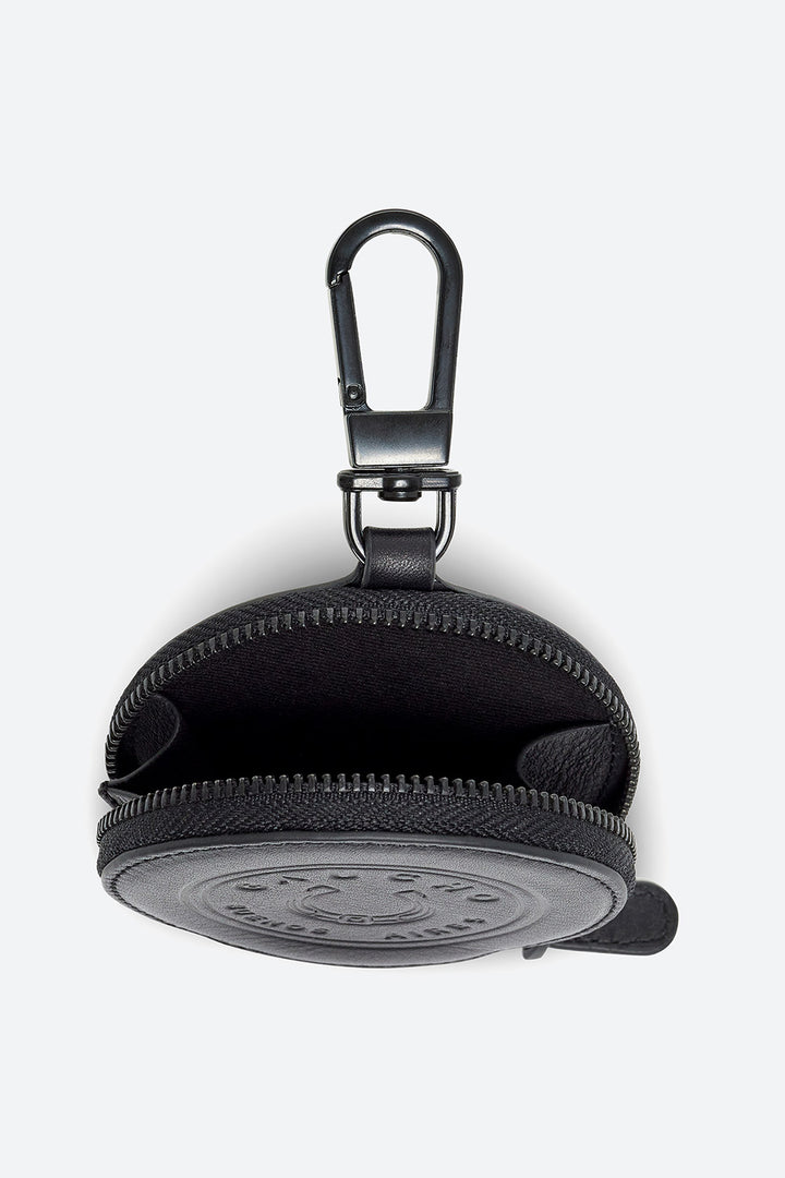 Belt Bag in Black Calfskin Leather, coin purse