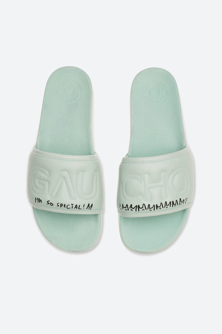 Gaucho Slide Sandal in Jade Coolman Series