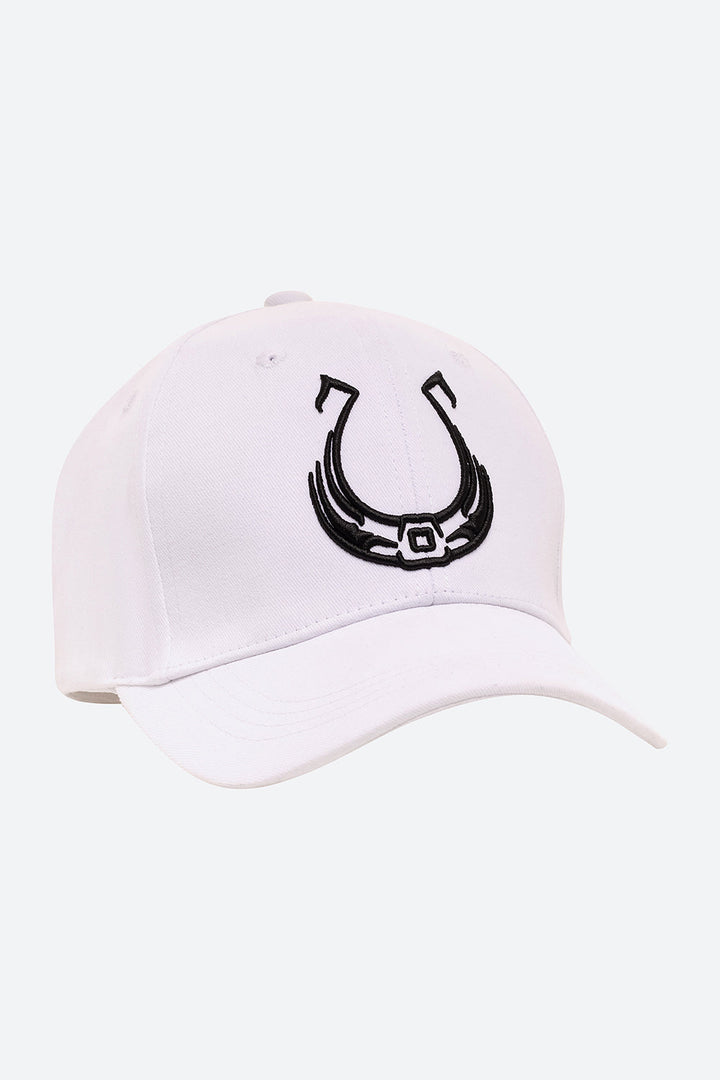 Iconic Horseshoe Cap in White