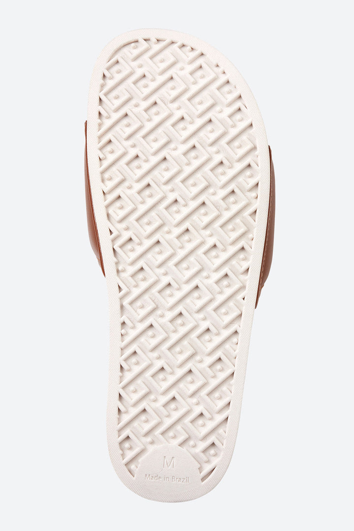 Gaucho Slide Sandal in Toffee