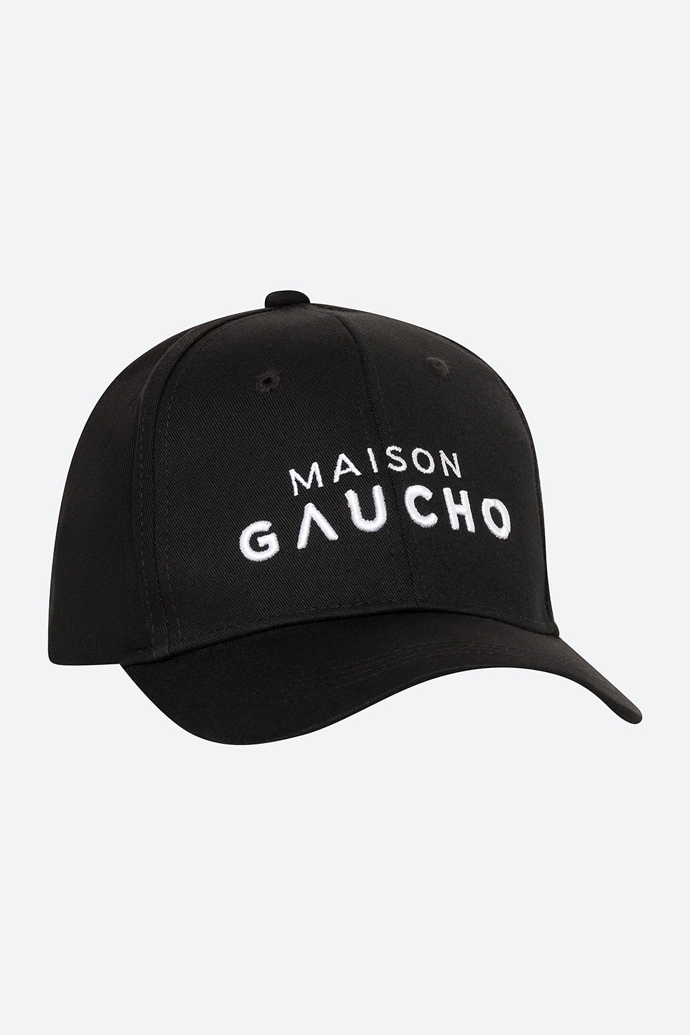 Maison Gaucho Cap in Black White
