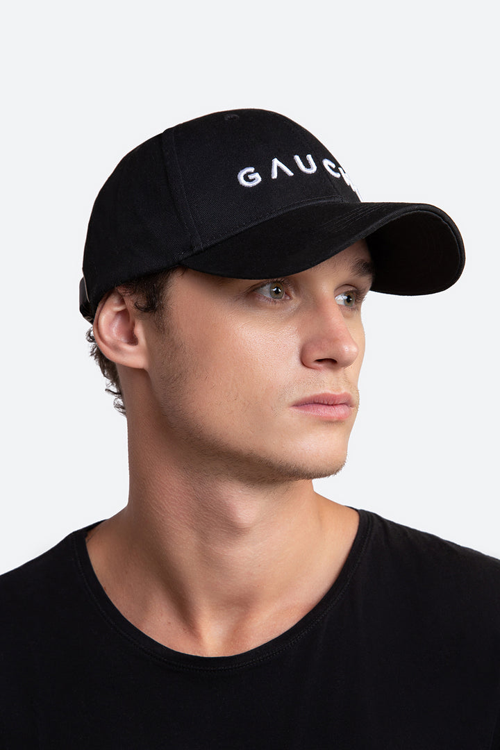 Men's Iconic Gaucho Cap in Black White