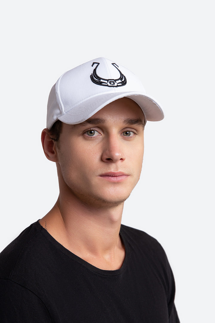 Iconic Horseshoe Cap in White
