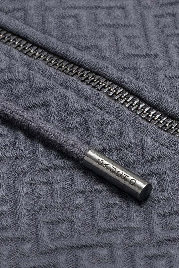 Women's Alsina Gaucho Pattern Zip Hoodie in Slate