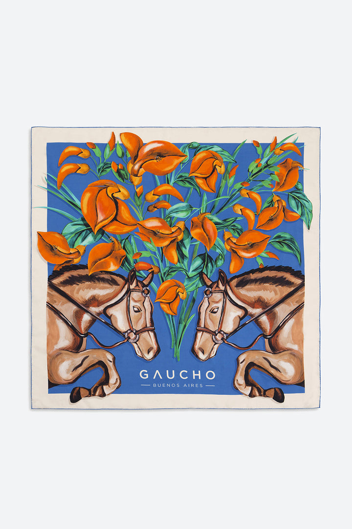 Silk Ceibo Foulard in Ivory