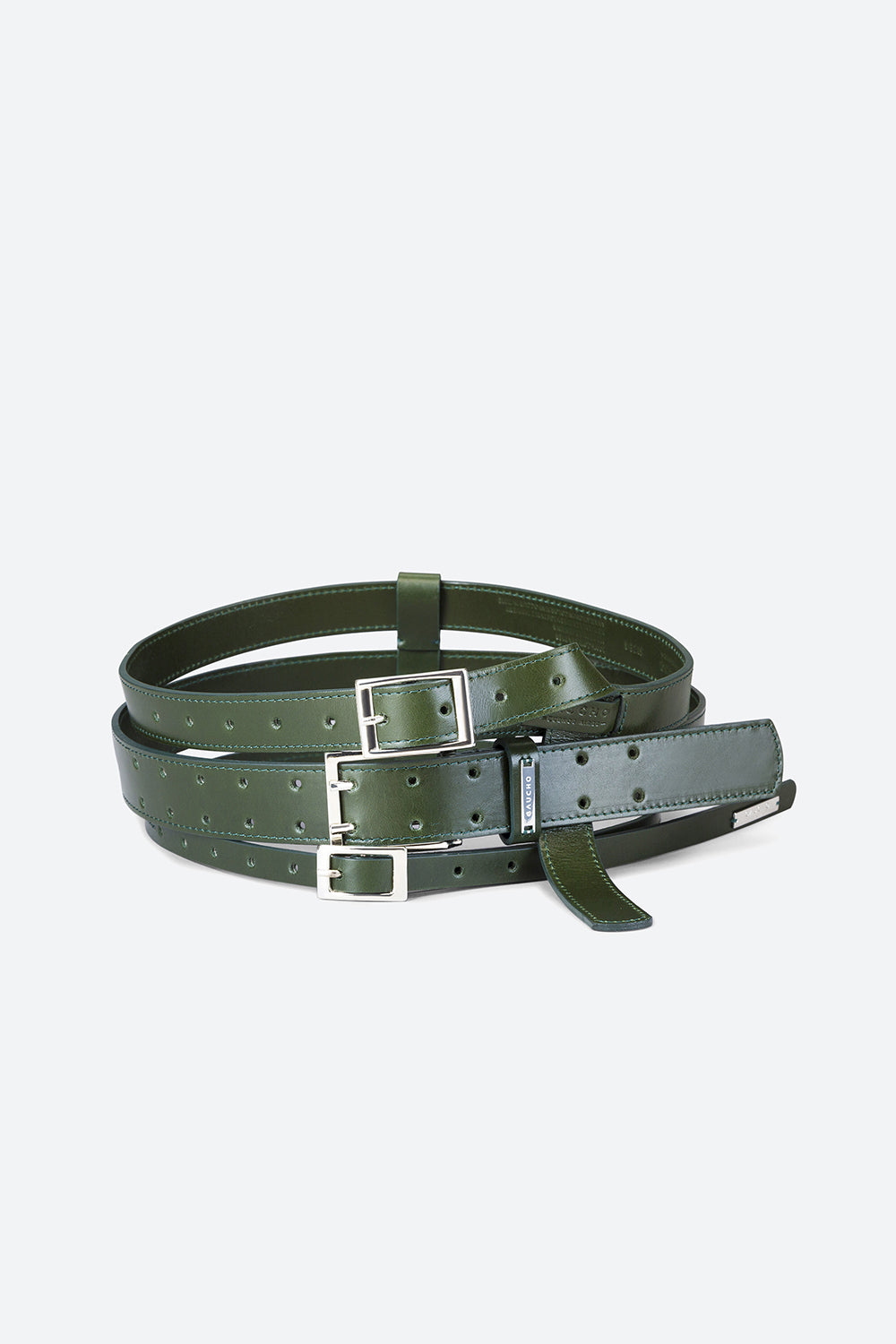 Corset Ushuaia Leather Belt in Green