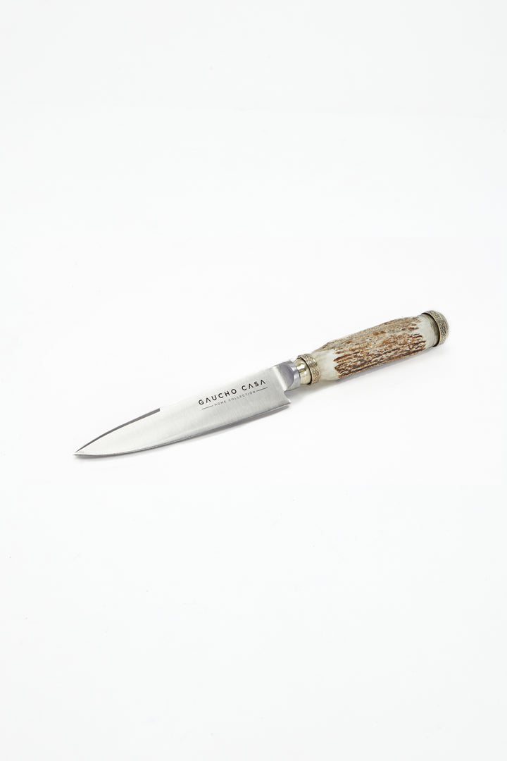 Tandil Asado Knife - Deer Horn & Nickel Silver Handle