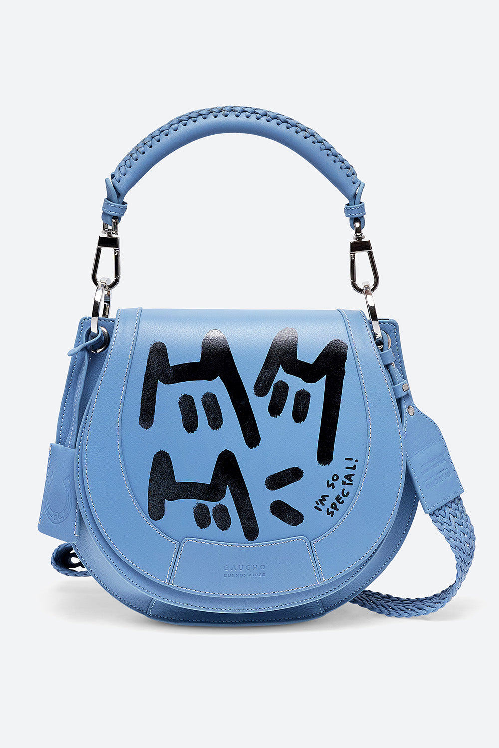 Off-White c/o Virgil Abloh Binder Clip Flap Bag - Blue Crossbody