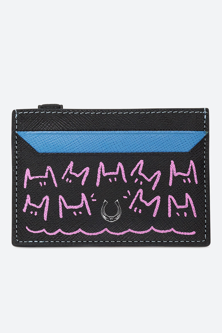 Coolman Coffeedan Series: "Fuchsia Cat" The Callao Wallet & Cardholder