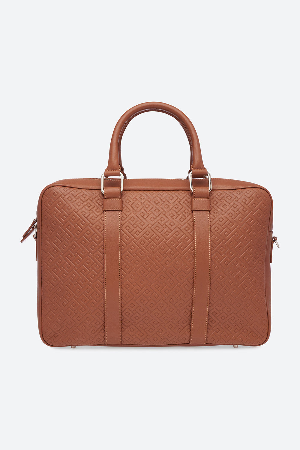 Lobos Briefcase Embossed in Cognac