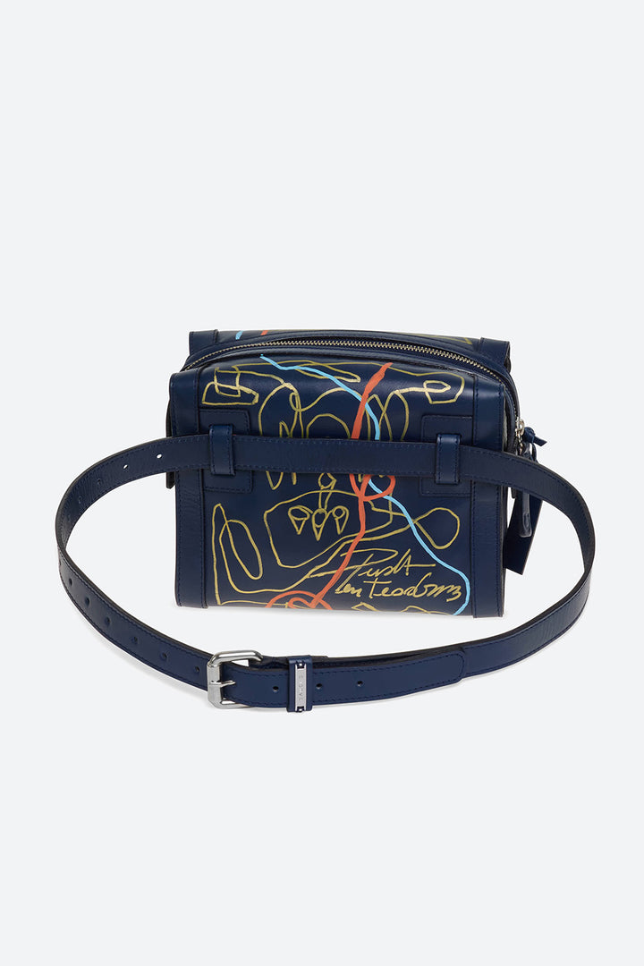 The Duda Penteado Series: Areco Multi Use Fanny Pack in Navy