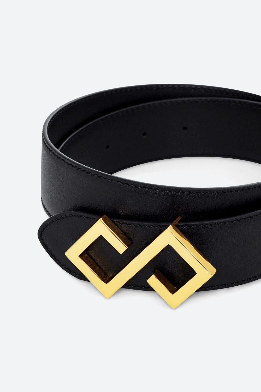 Women's Alvear Belt in Black, Gold-toned Buckle