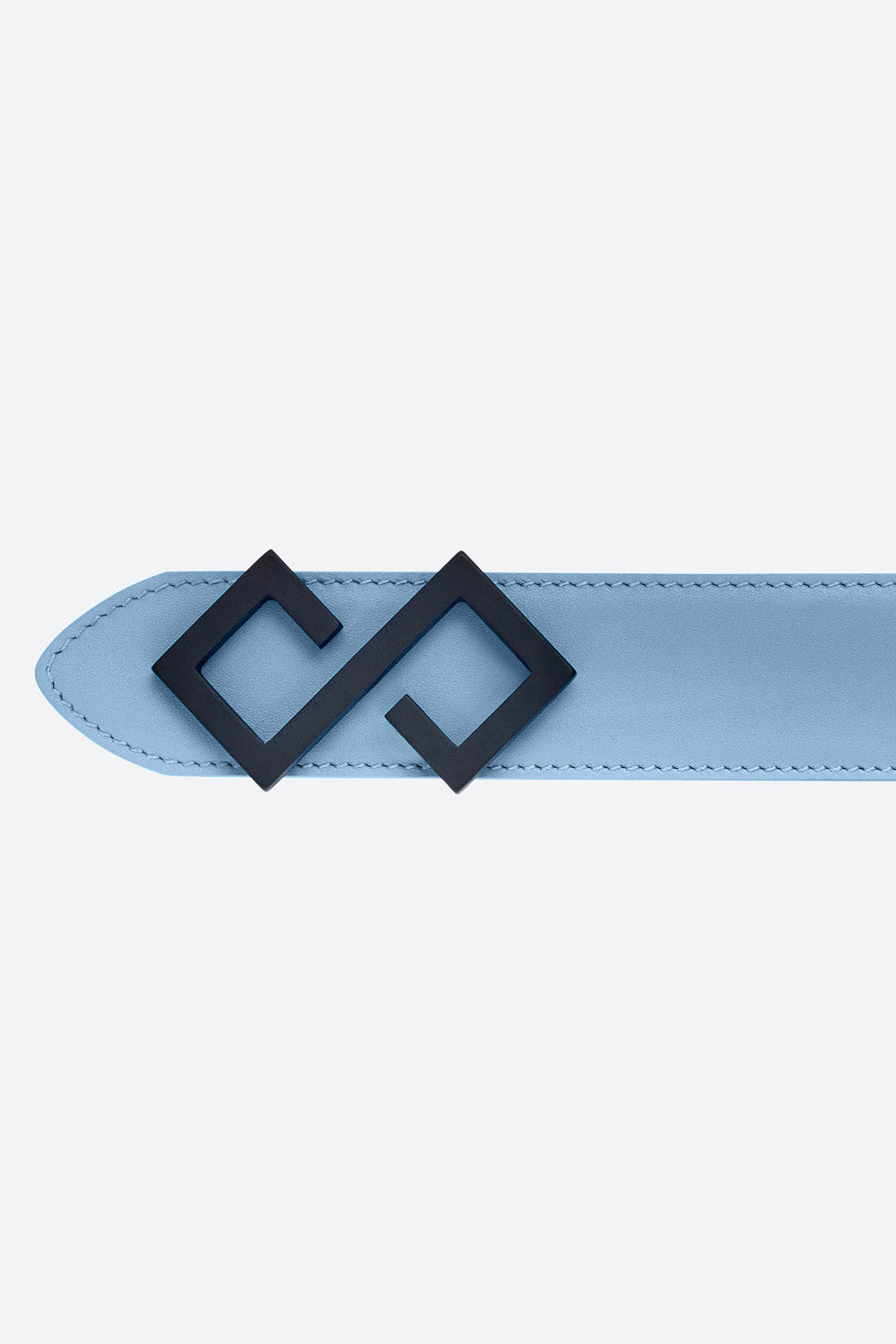 Women's Alvear Belt in Sky Blue, Matte Black Buckle