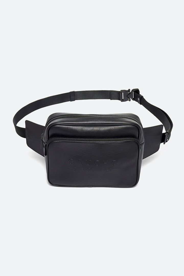 Belt Bag in Black Calfskin Leather