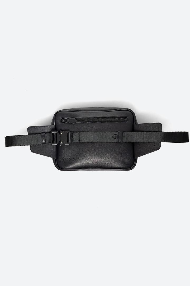 Belt Bag in Black Calfskin Leather