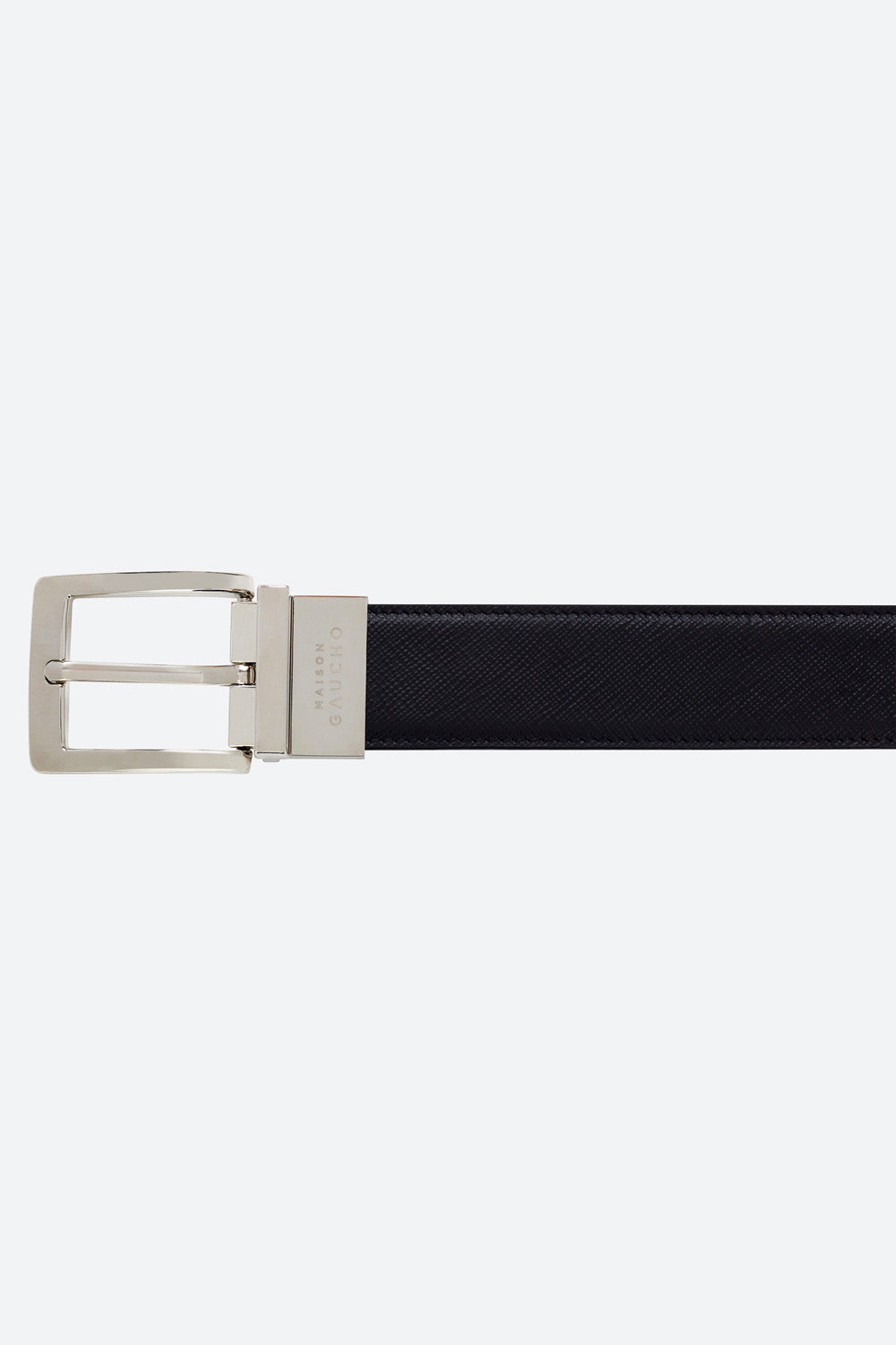 Maison Gaucho Reversible Belt in Black 