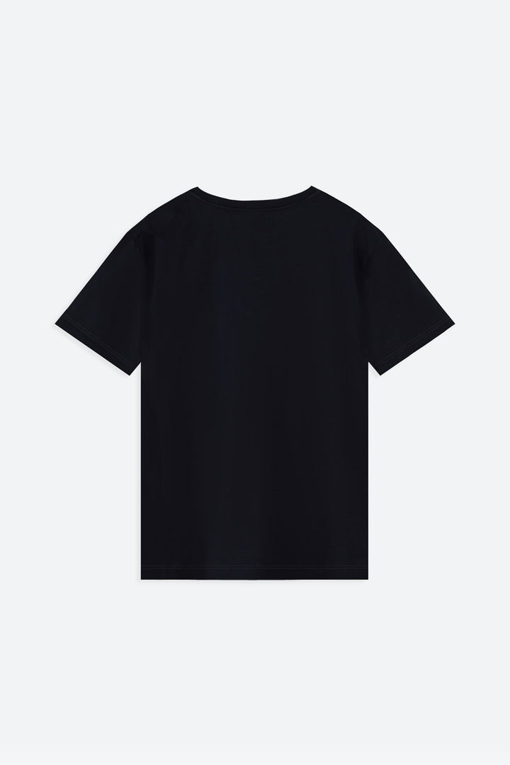 Men's Iconic Pima T-Shirt in Black back
