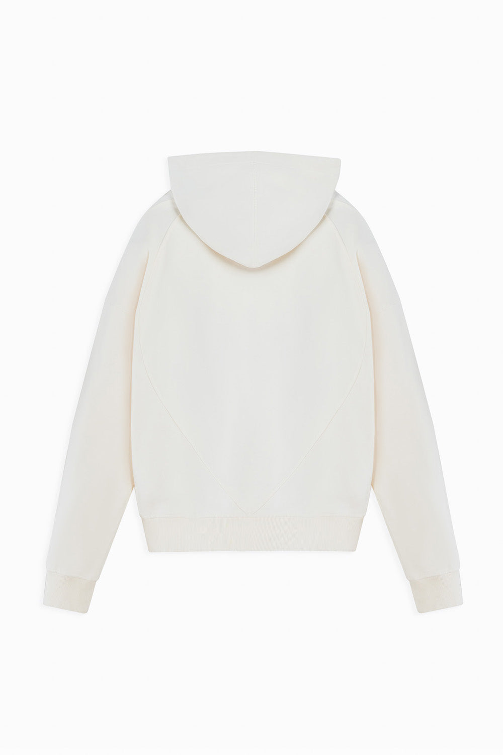 White hoodie on a white background