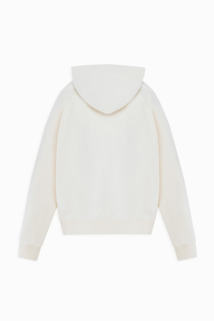 White hoodie on a white background