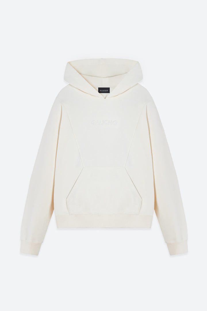 White hoodie on a white background