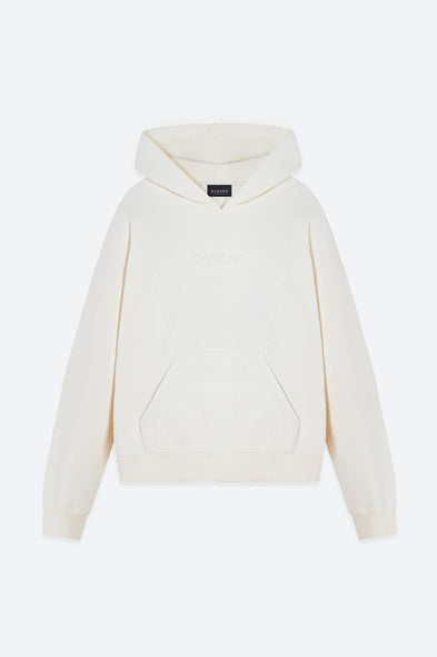 White hoodie on a white background