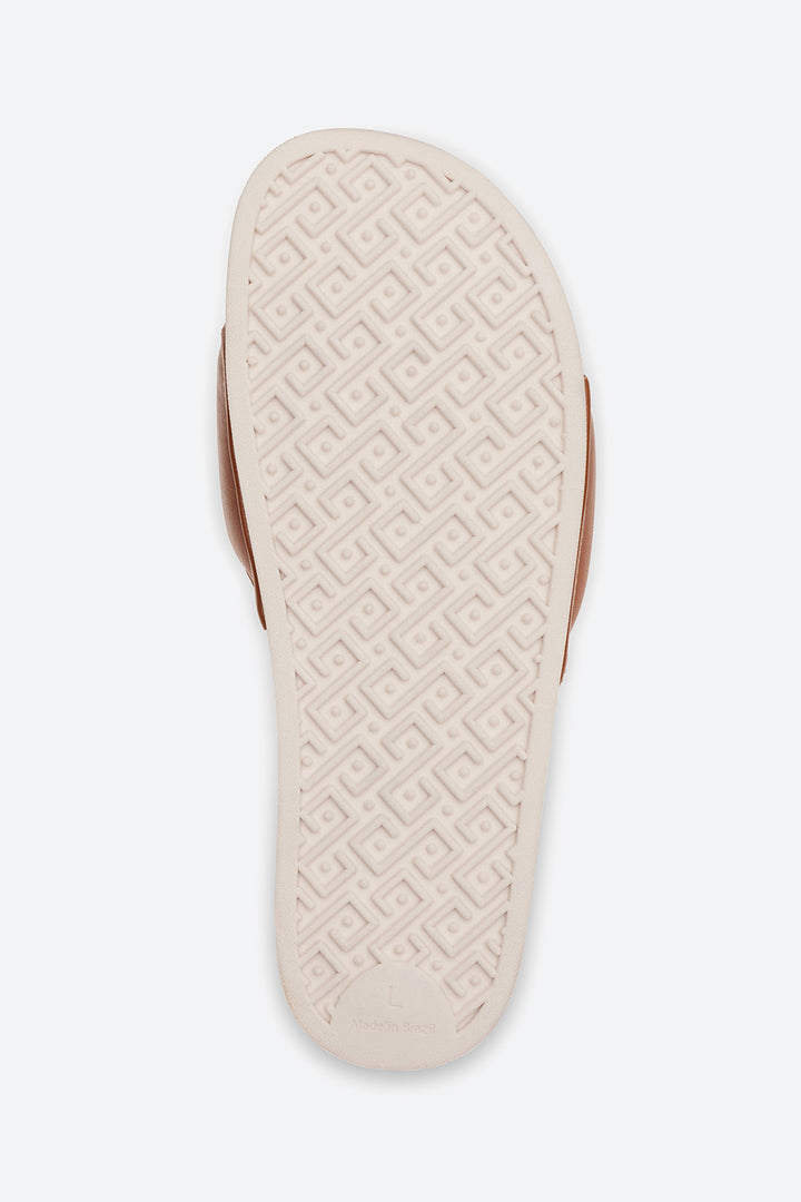 Gaucho Slide Sandal in Toffee Coolman Series