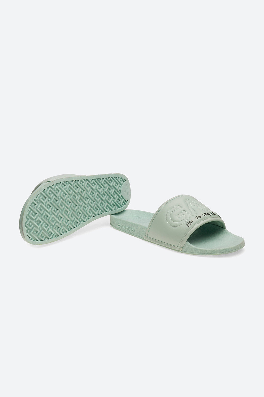 Gaucho Slide Sandal in Jade Coolman Series