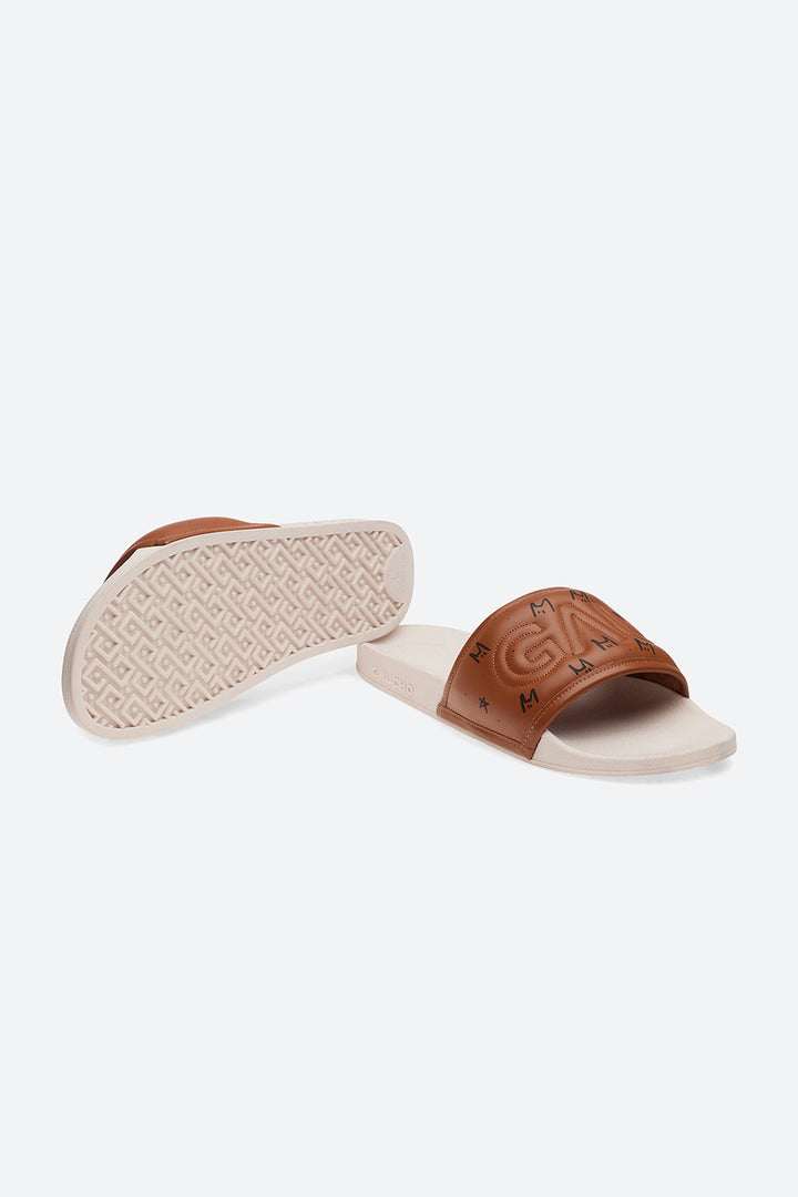 Gaucho Slide Sandal in Toffee Coolman Series