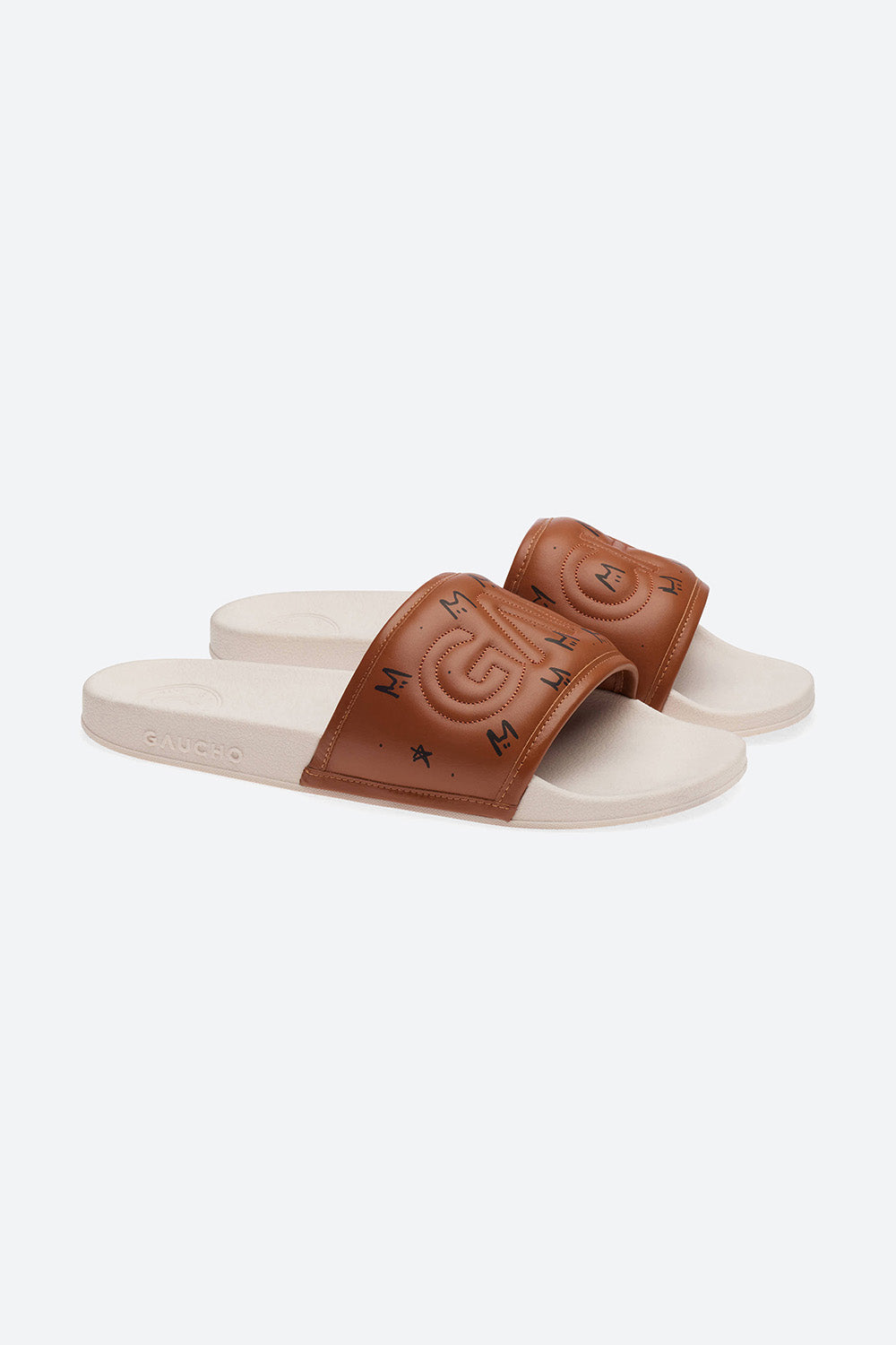 Gaucho Slide Sandal in Toffee Coolman Series