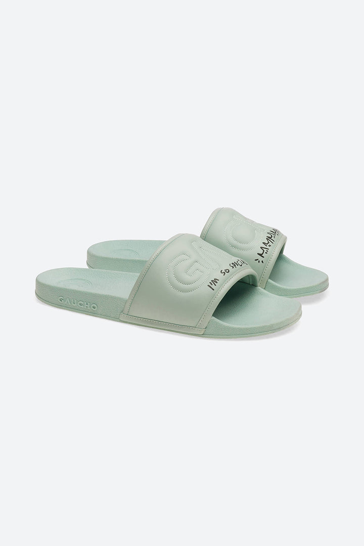 Gaucho Slide Sandal in Jade Coolman Series