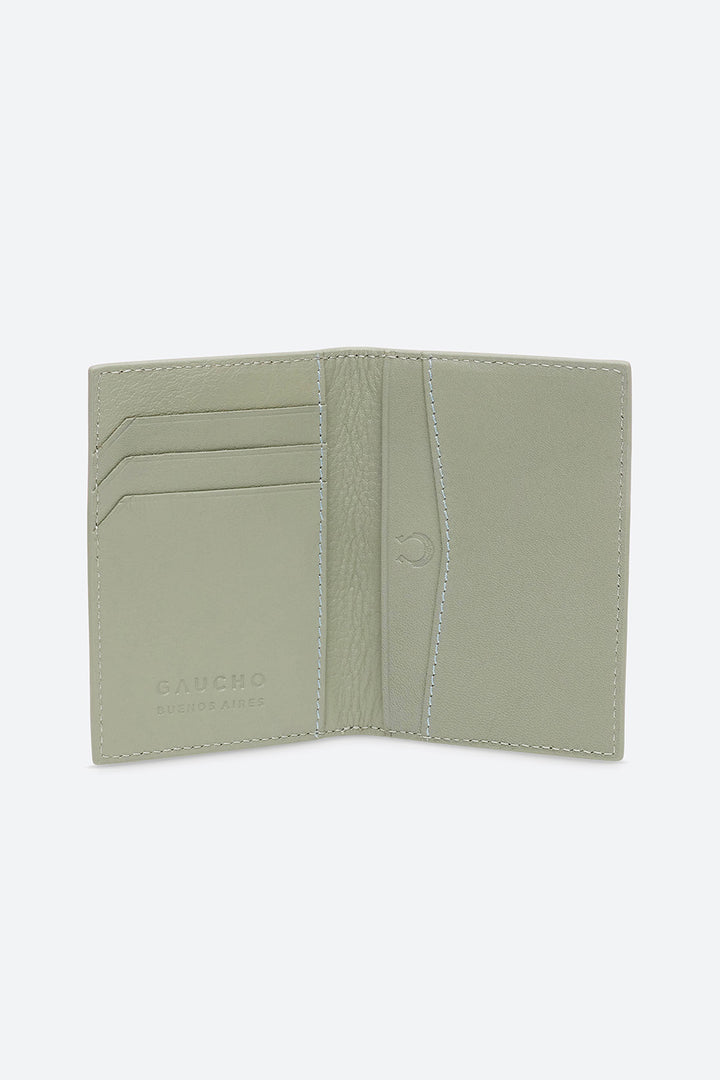 Card Case in Eucalyptus Green