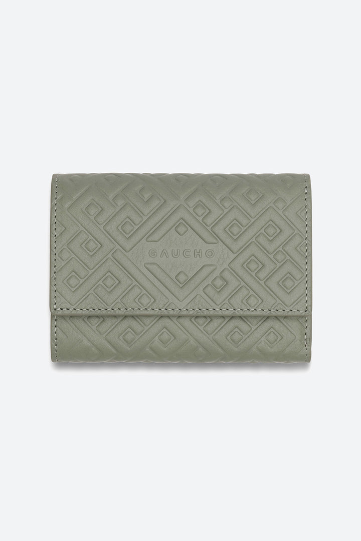 Tigre Tri-Fold Wallet in Eucalyptus Green