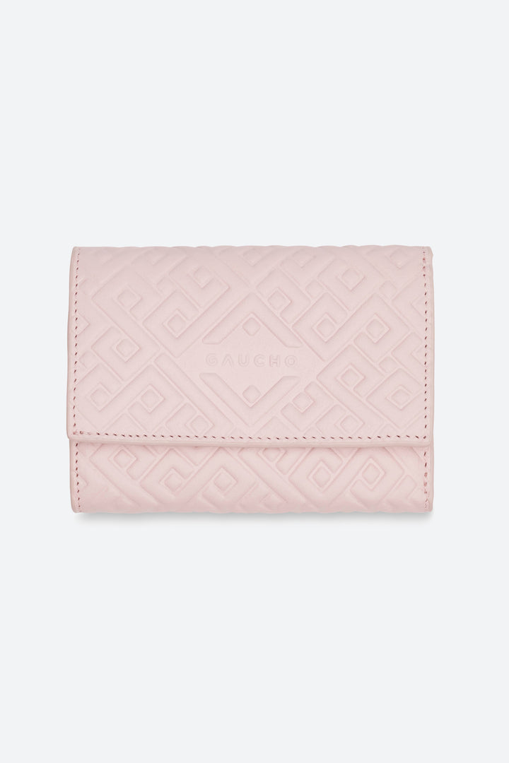 Tigre Tri-Fold Wallet in Peony Pink