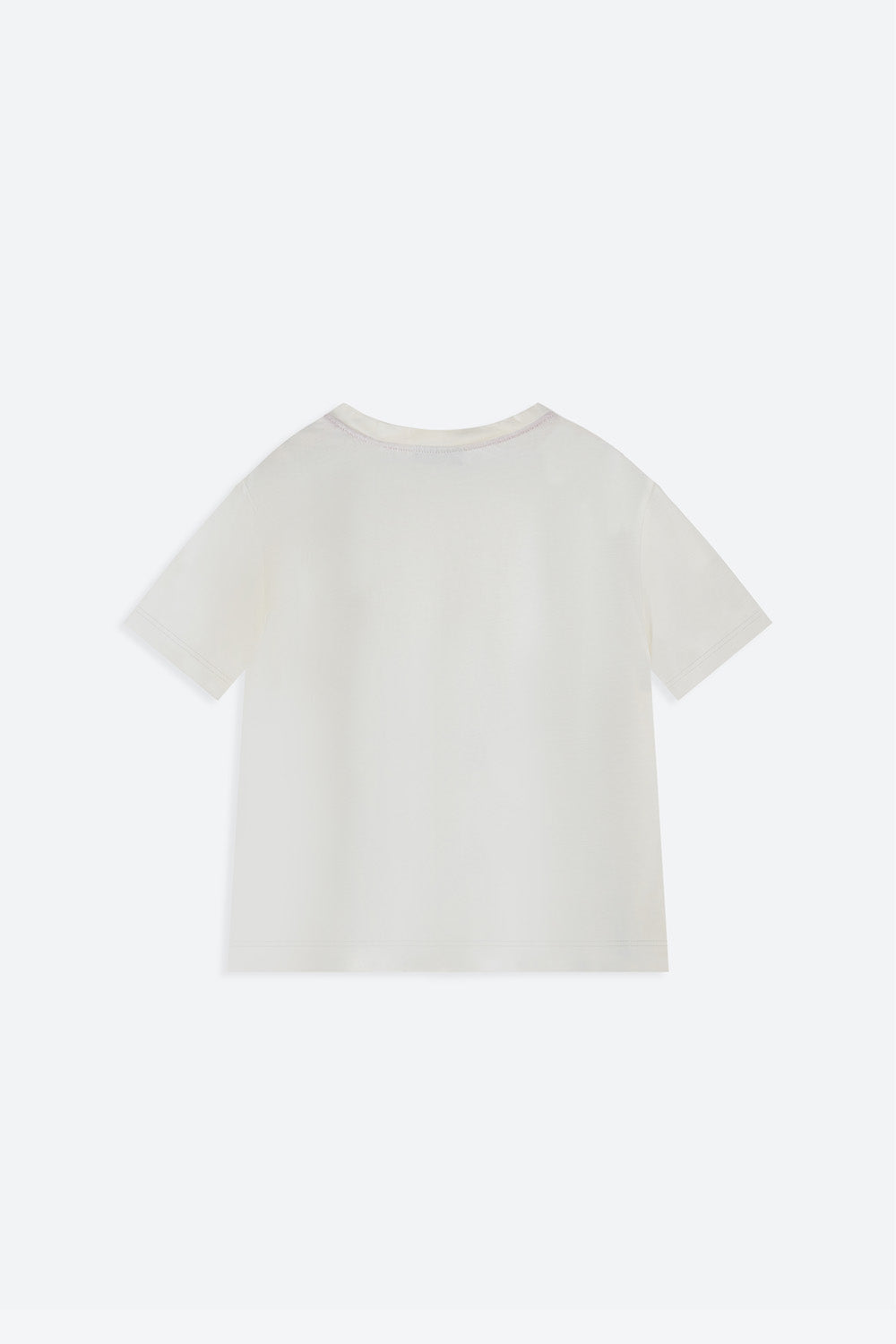White t-shirt on a white background