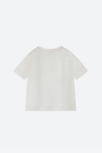 White t-shirt on a white background