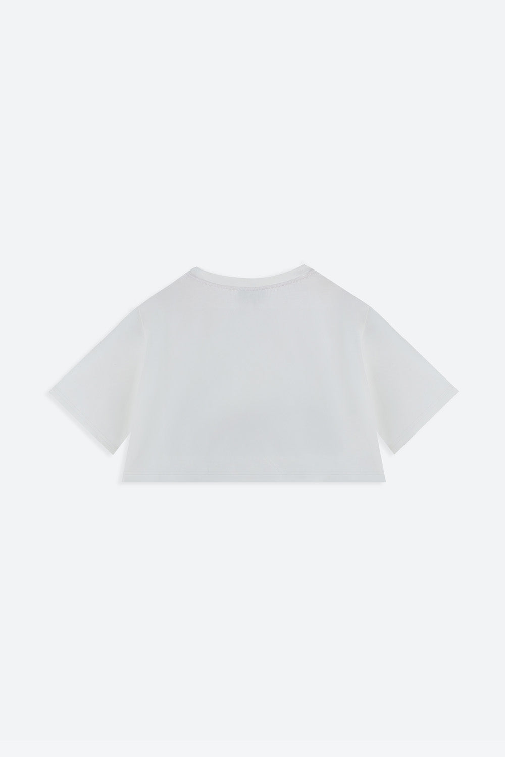 White t-shirt on a white background