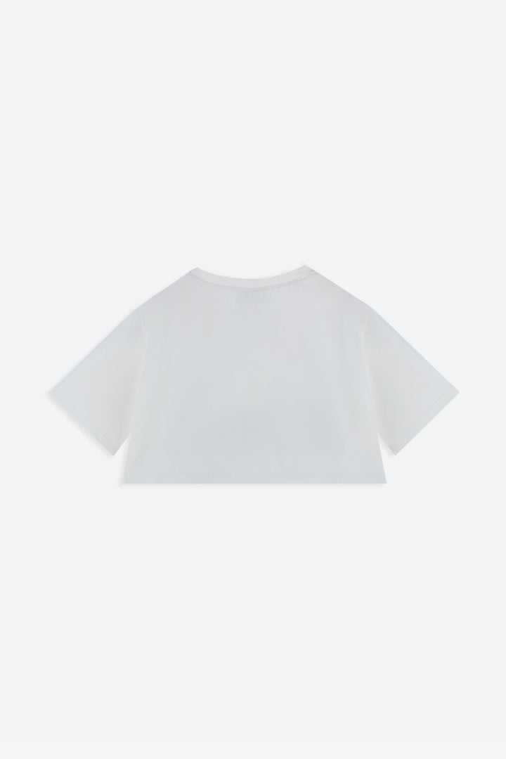White t-shirt on a white background