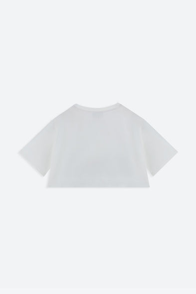 White t-shirt on a white background