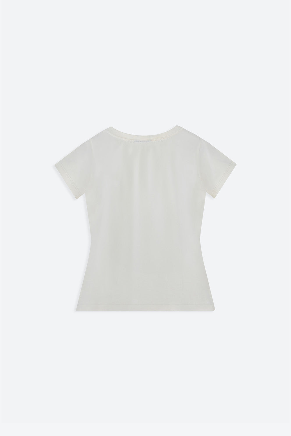 White t-shirt on a white background