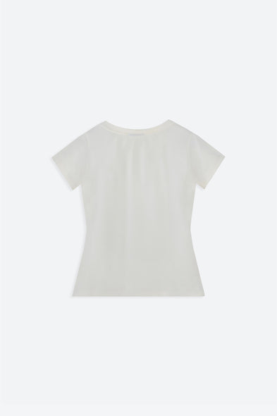 White t-shirt on a white background