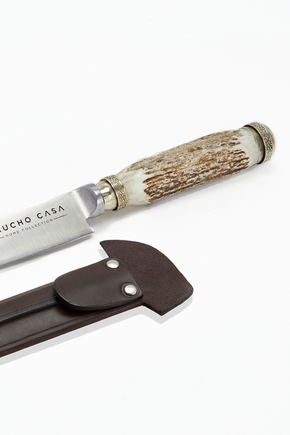 Tandil Asado Knife - Deer Horn & Nickel Silver Handle