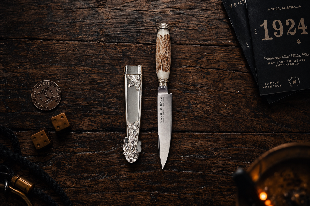Deer Horn &  Silver Plated Sheath