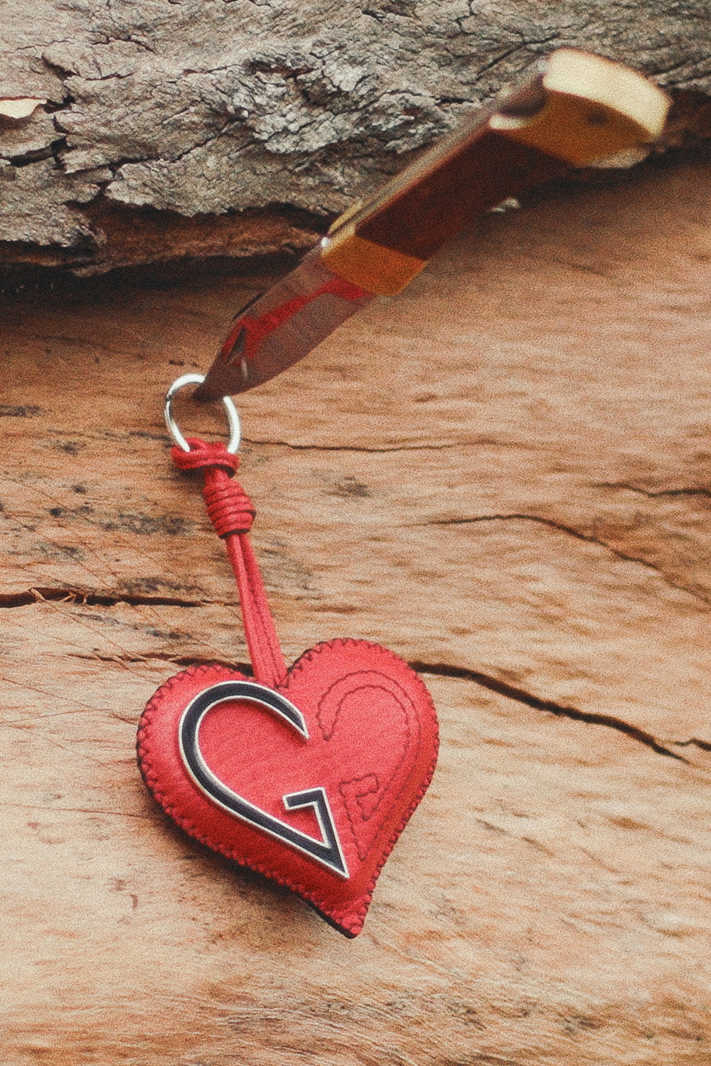 Beating Heart Charm in Red