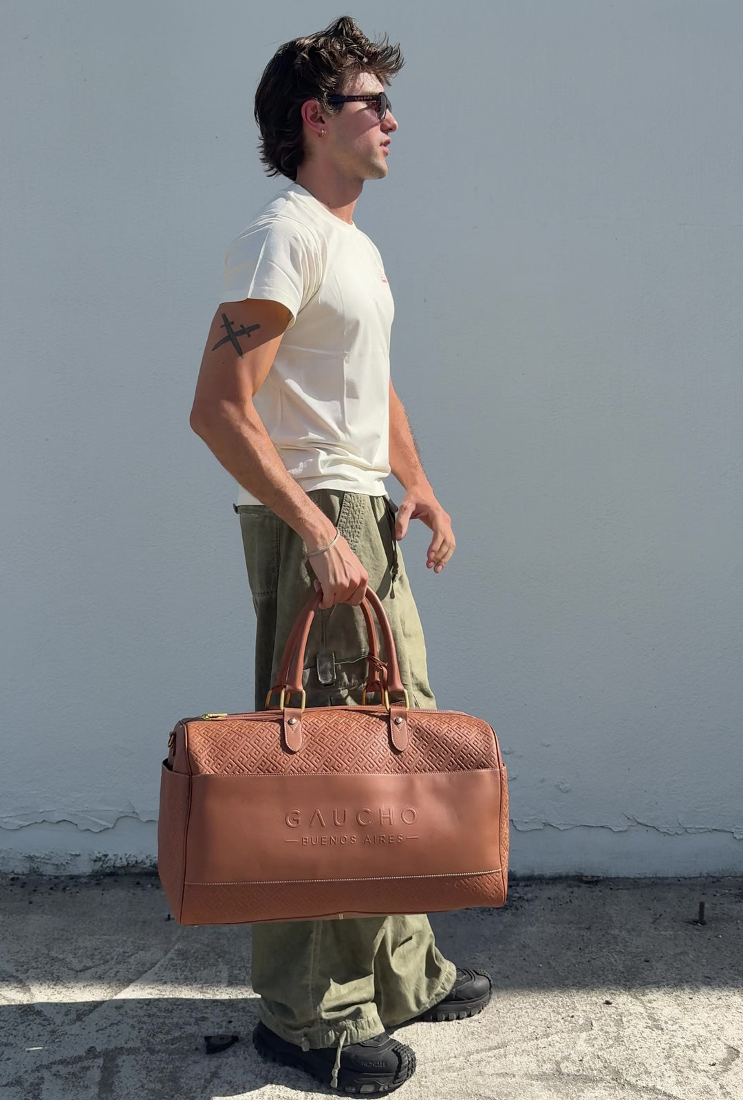 Weekender Bag in Cognac