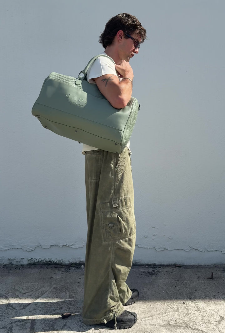 Weekender Bag in Eucalyptus Green