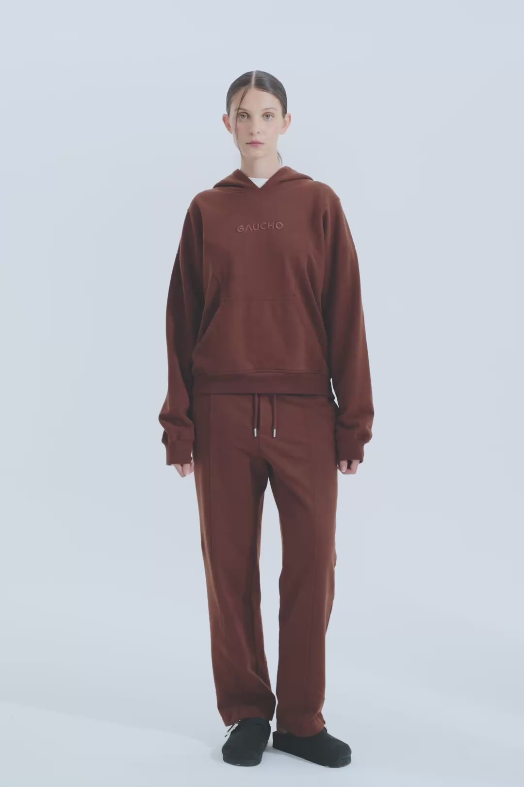 Suave Cotton Hoodie in Bison