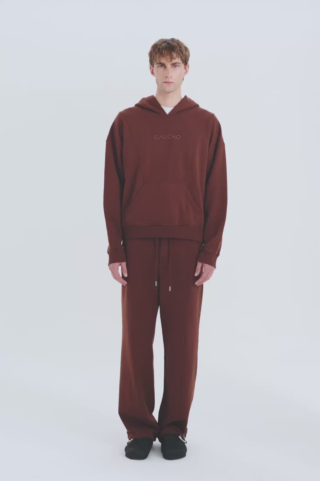 Suave Cotton Hoodie in Bison