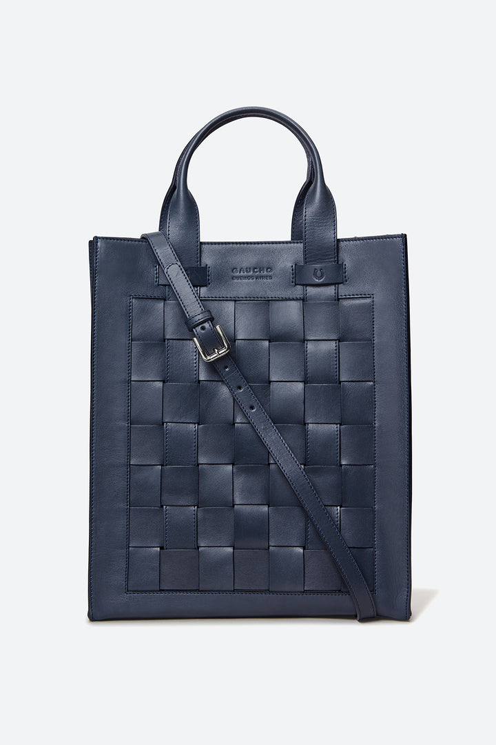 Esquel Hand-Braided Bag in Navy
